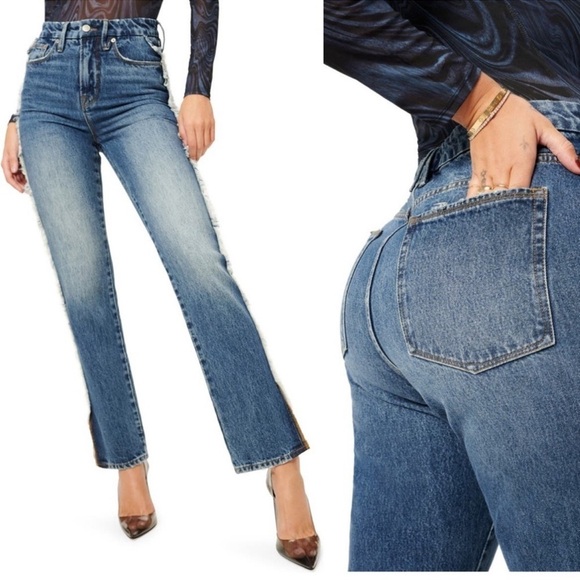 Good American Denim - NWT Good American Good Boy Jean Side Fray 4 / 27
